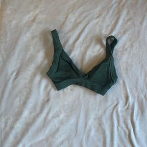 green bralette